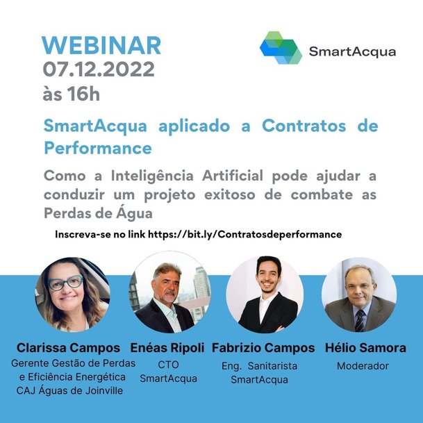 WEBINAR DEBATE A ESTRATÉGIA E OS BENEFÍCIOS DOS CONTRATOS DE PERFORMANCE PARA O SANEAMENTO